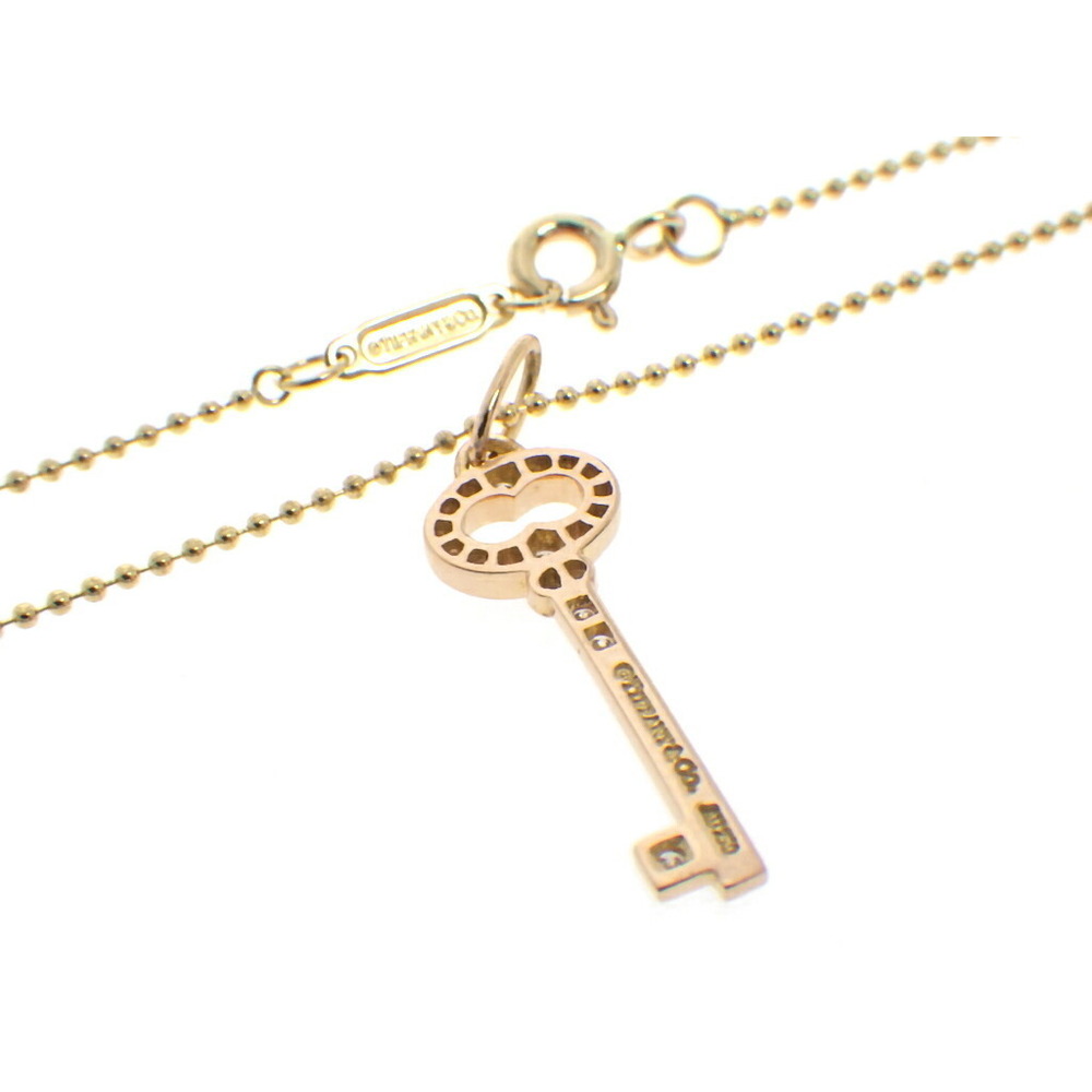 TIFFANY Oval Key Necklace Diamonds Yellow Gold - Picture 2 of 3